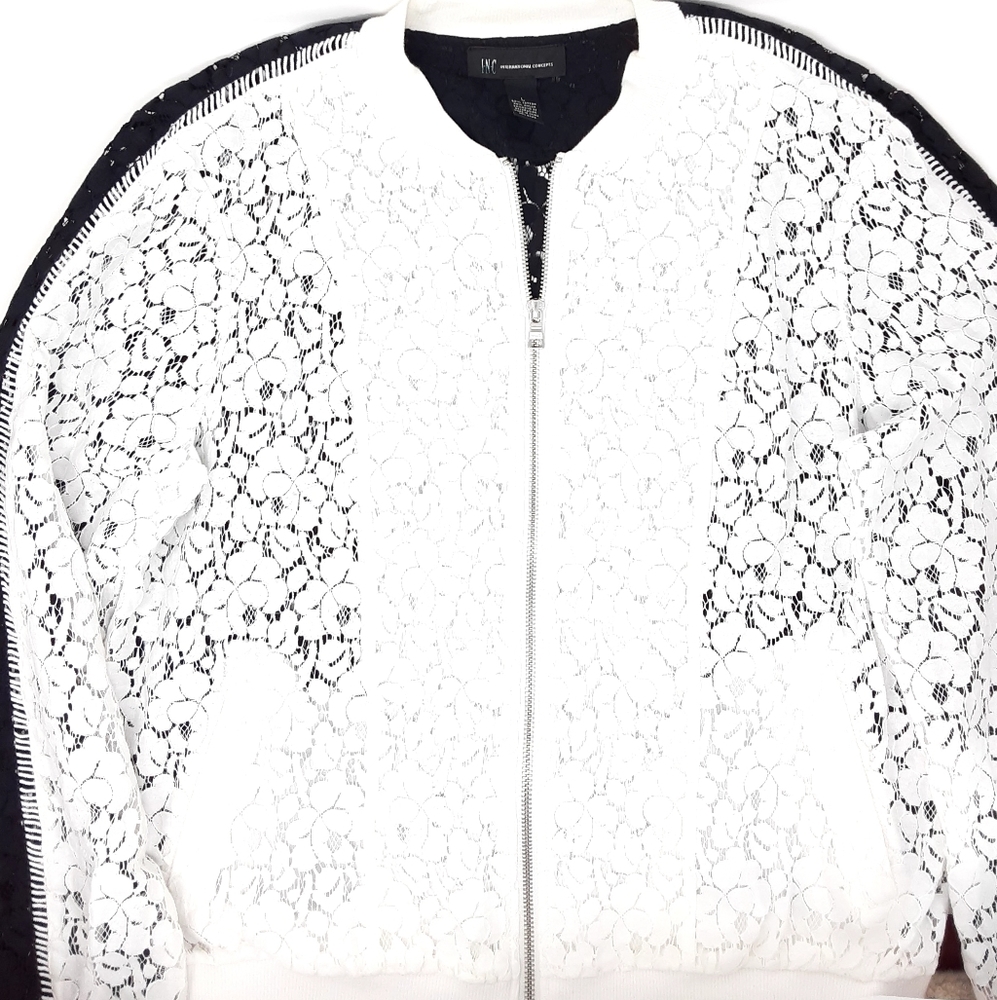 INC Lace Jacket L - Picture 2 of 5